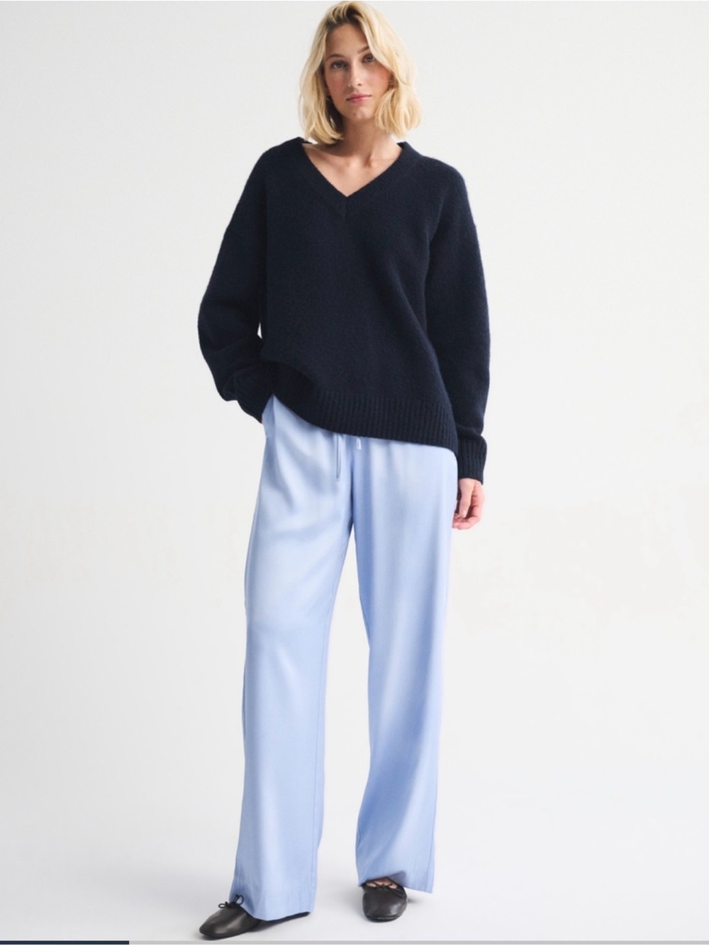 Abercrombie Gemma Satin Wide Leg Pants — XL Long, No tags never worn